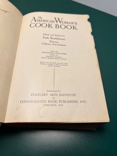 The American Woman's Cookbook 1941 Edition Culinary Arts Institute Good Cond - Bild 7 von 12