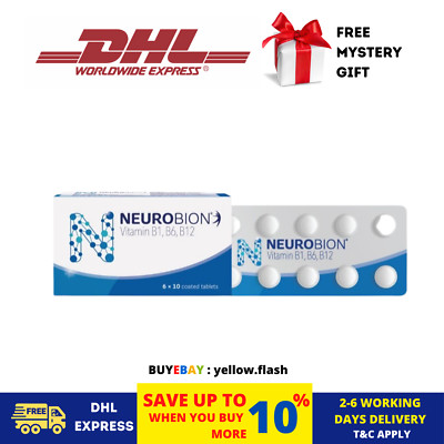 10 X NEUROBION 60's Vitamin B1, B6, B12 Nerve Relief Numbness Tingling DHL SHIP