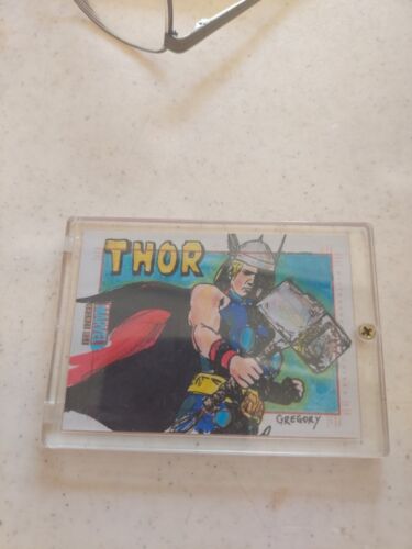 MARVEL BRONZE AGE SKETCHAFEX SKETCH CARD THOR RITTENHOUSE ARCHIVES  - Picture 1 of 4