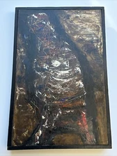 ARTUR BARRIO PAINTING ABSTRACT EXPRESSIONISM BRAZIL MODERNIST LISTED FAMOUS 1970