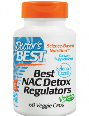 Beste NAC Detox Regulatoren, 60 pflanzliche Kappen - Doctor's Best