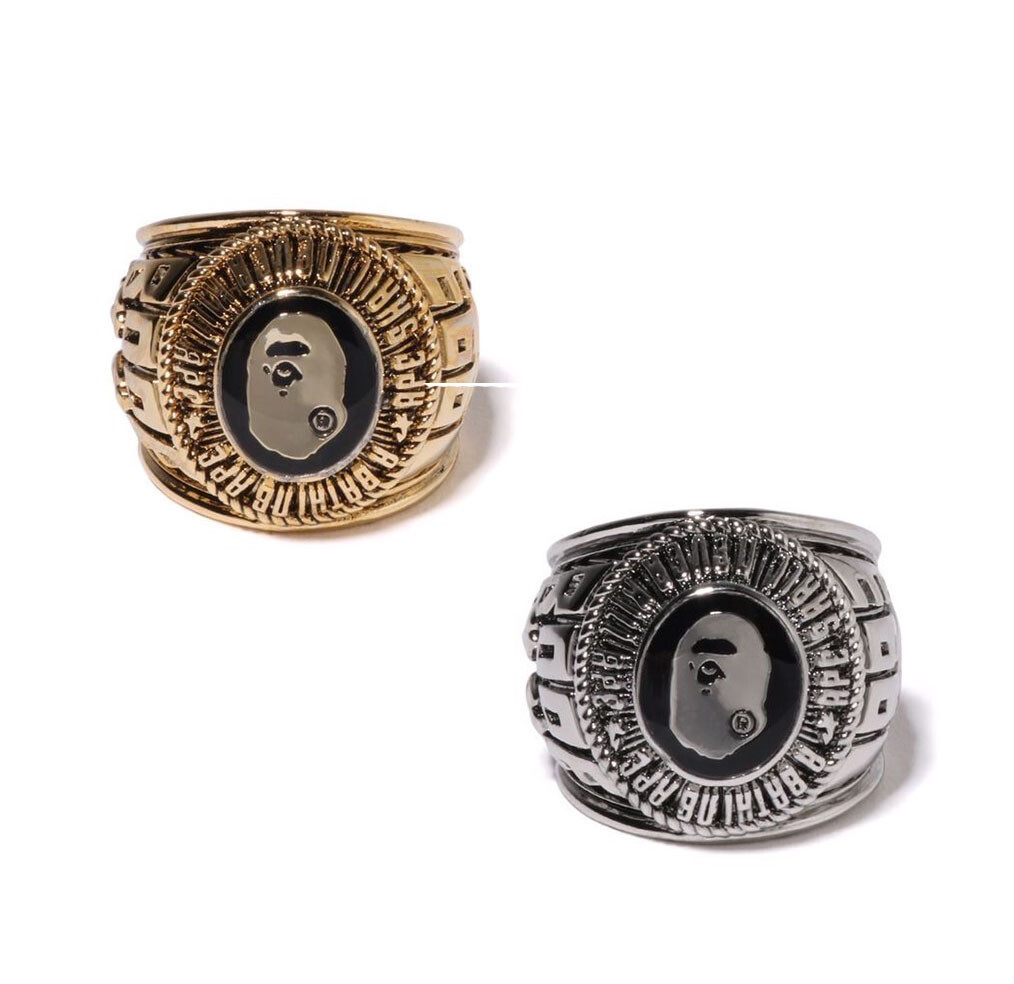 A BATHNIG APE Men's Goods BAPE COLLEGE RING 1J80182007 b | eBay