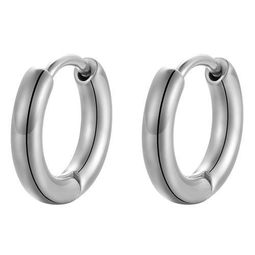 2pcs G23 Titanium Hoop Huggie Hinged Earrings Cartilage Studs for Men Women 10mm - Picture 10 of 18