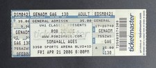 2006 Rob Zombie Concert Ticket Stub 4/21/06 - San Diego Sports Arena, Ca.