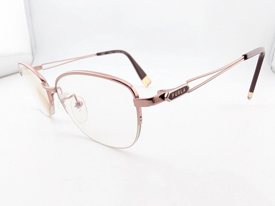Furla Eyeglasses, Frames Only, Titanium, VFU556K 0SBS, 52-17-140, Metal, Pink - Image 4 of 4