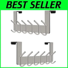 No Drill Over Door Hook, Heavy Duty Stainless Steel Hanger