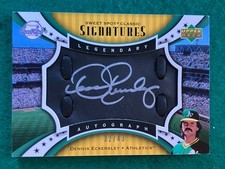 2007 Sweet Spot Signatures DENNIS ECKERSLEY Black Leather Silver Ink Auto /43