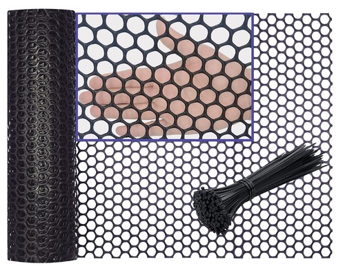 Plastic Chicken Wire Fence Mesh 16”x10FT, Poultry Netting for Chicken, Hexago...
