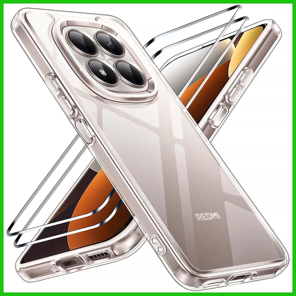Cover Trasparente Per OPPO A80 5G – Custodia In Silicone TPU Morbido Antiurto, Con 2 Pellicole In Vetro Temperato Incluse