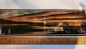 70s Greg Of Akron Vinyl Van Mural Decal Sticker 26½"x7½" Original Vtg Display 