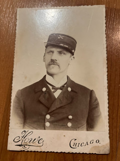 Vintage photograph fireman possibly Chicago
