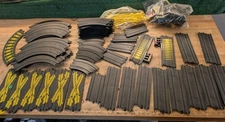 Large Tyco 4 Lane Slot Car Track Lot 12" Radius - Power Supply Controllers