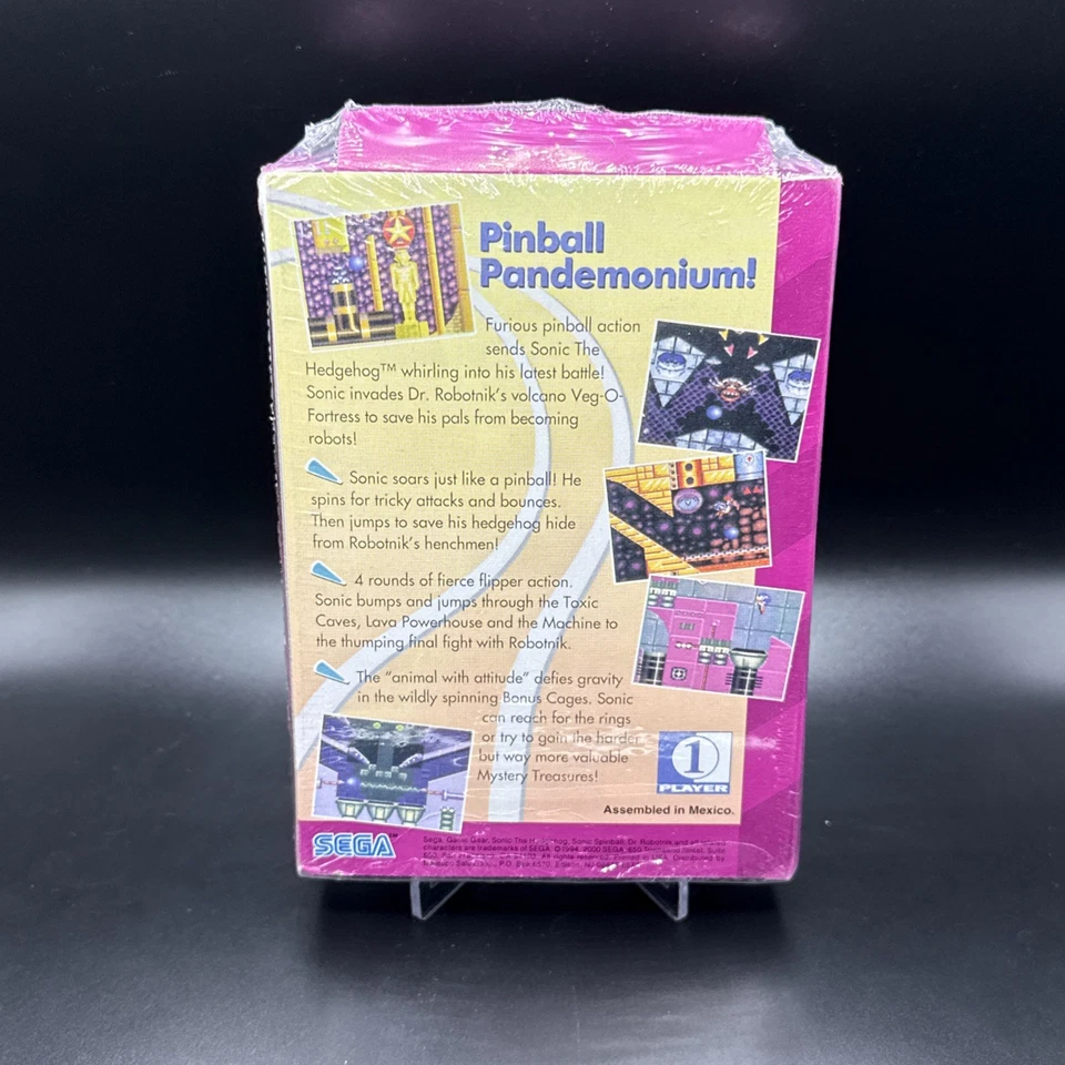 Sonic Spinball Sega Game Gear Factory Sealed Brand New Authentic NIB - Image 4 of 4