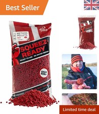Squeez-Ready 500g Red Fishing Pellets - 2mm, No Prep, Perfect for Carp & More 20.88 per kilo