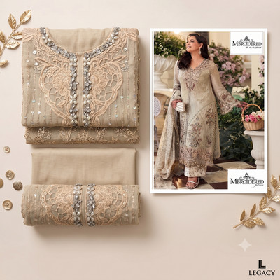 Pakistani Designer Embroidered Lawn & Fancy Dresses | Unstitched 3-Piece Suit