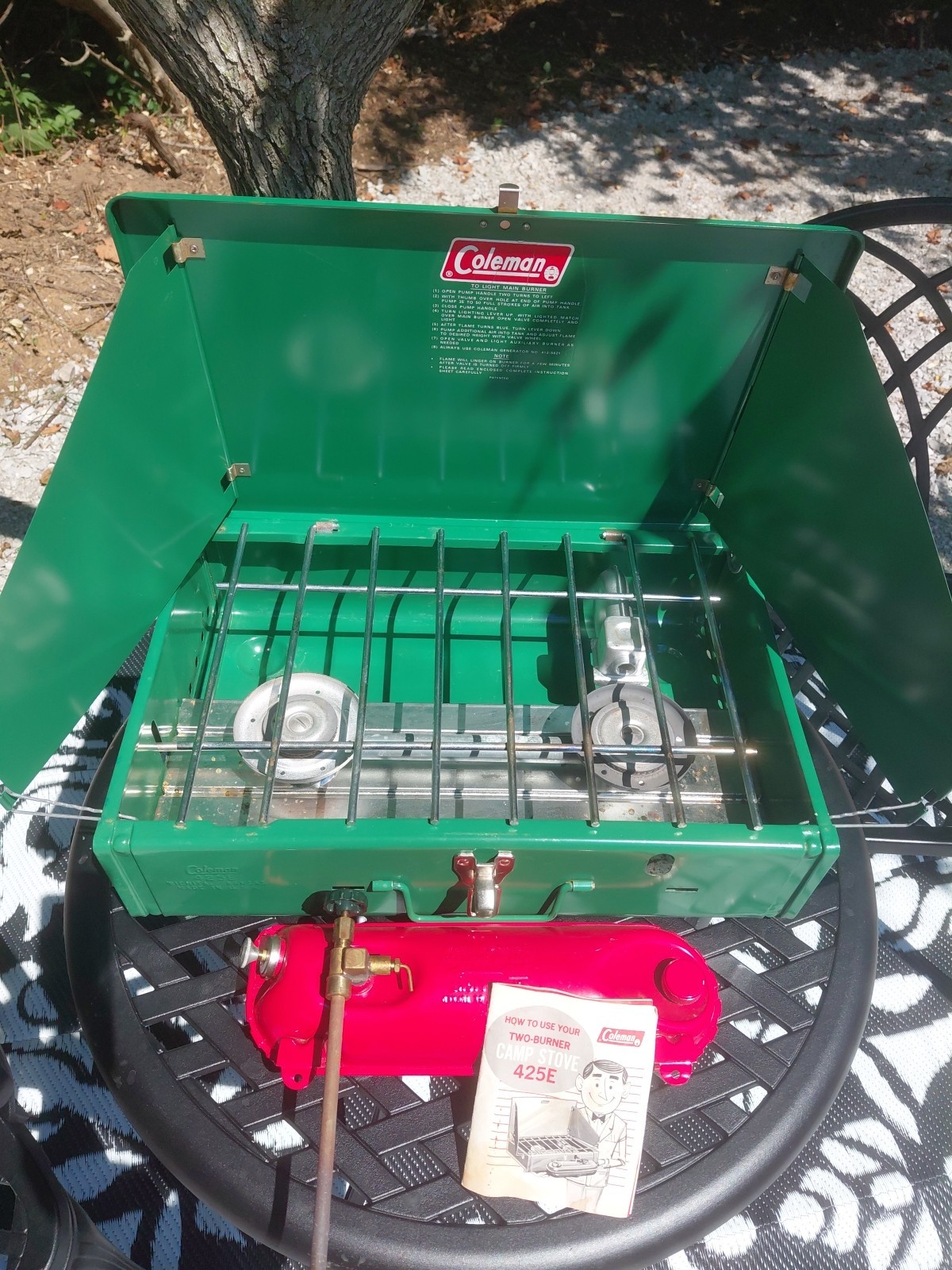 Coleman Model 425F - Compact 2-Burner Camp Stove Clean