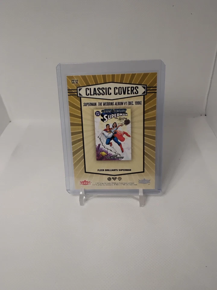 2025 Fleer Brilliants Superman - Classic Covers Superman Wedding Album 1 #CC-12 - Image 2 of 2