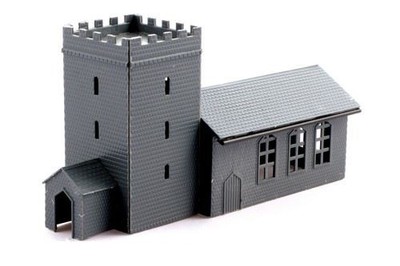 Gebäude Mit Veranda - Kestrel Design GMKD04 N Spur Bausatz aus Kunststoff