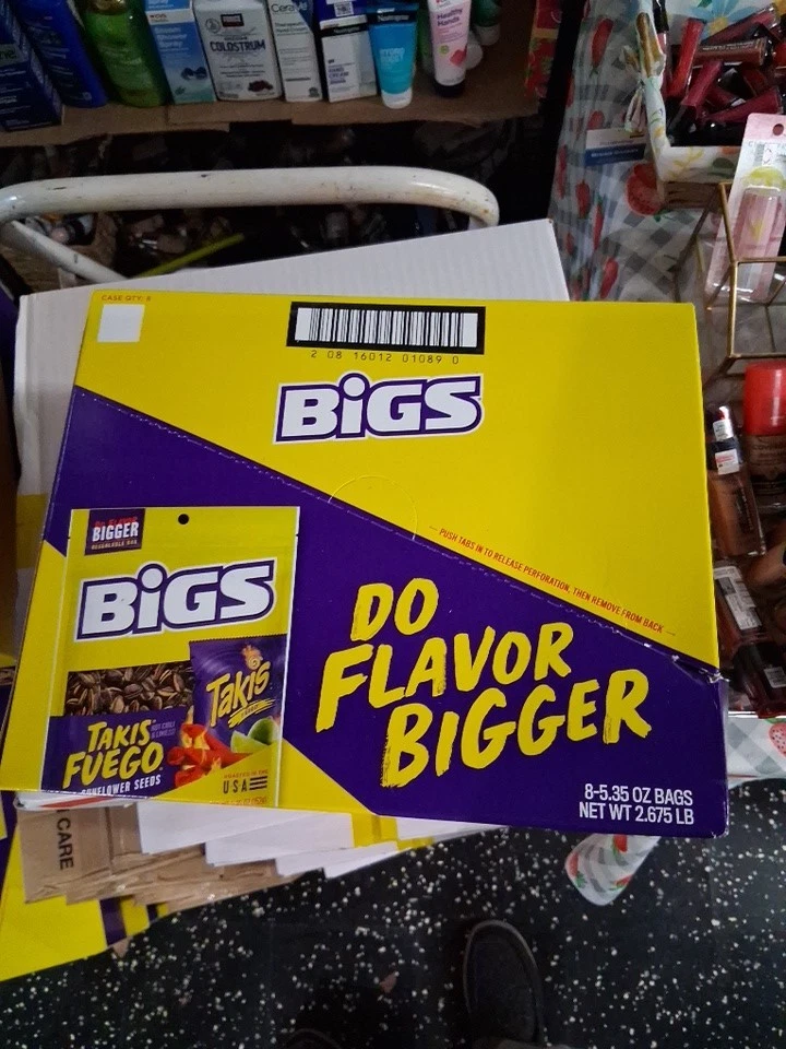 🔥 Bigs Takis Fuego Sunflower Seeds – Hot Chili & Lime Flavor 1 Case RARE Deal.