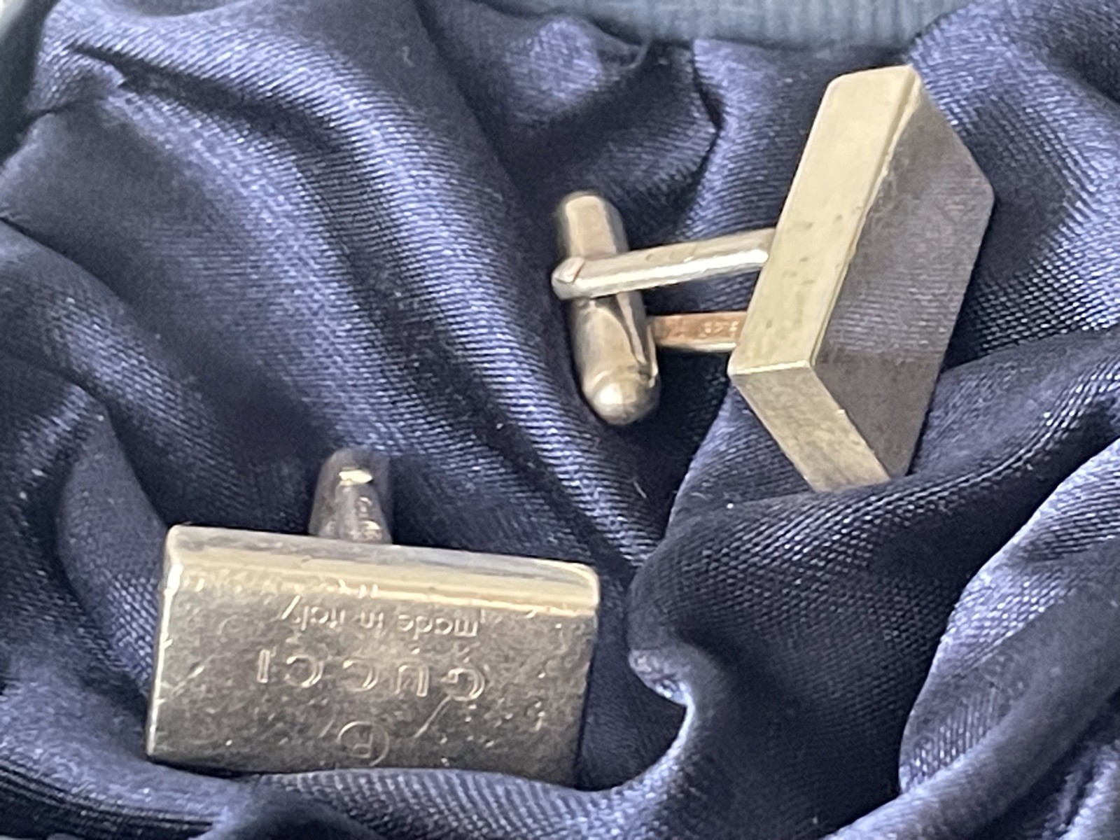 Gucci Cufflinks Solid 925 sterling silver Rectang… - image 6