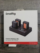 SMALLRIG NP-FW50 Battery Set for Sony, 3pk Battery  Charger