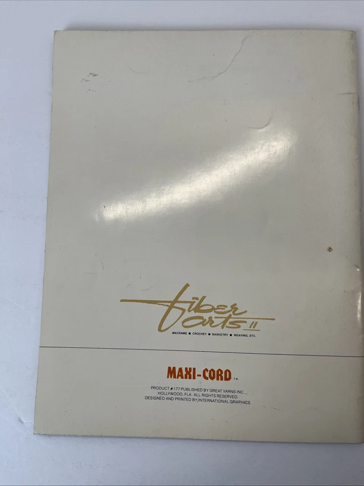 Fiber Arts II MAXI-CORD Crochet Basketry Weaving Home Decor Animals - 1977 - Image 2 of 4