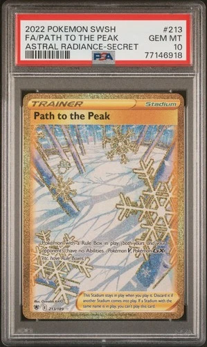 PATH TO THE PEAK 213/189 Secret Astral Radiance Pokemon PSA 10