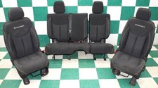 18 Wrangler Jk 4dr Sahara Black Cloth Manual Buckets Rear Backseat Seats Set Oe