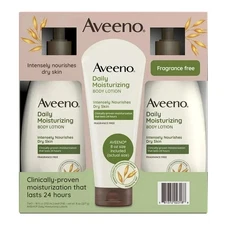 Aveeno Daily Moisturizing Body Lotion 2 x 24 Fl Oz (709g) Fragrance Free