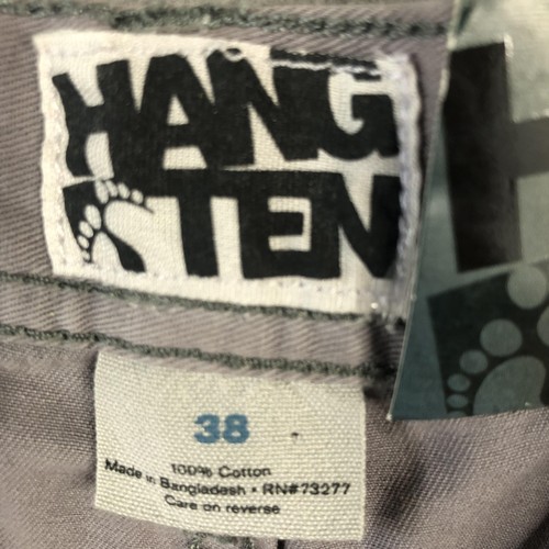 Hang Ten Shorts Mens 38 Gray Garment Dye Vintage Look Casual Summer New Tags - Picture 9 of 14