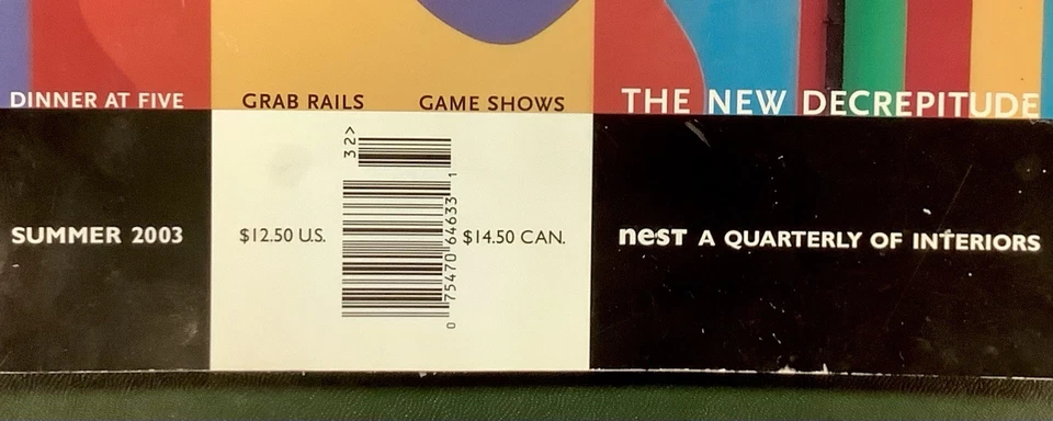 Vintage Summer 2003 Nest A Quarterly Magazine Of Interiors # 21 Cy Twombly - Image 4 of 4
