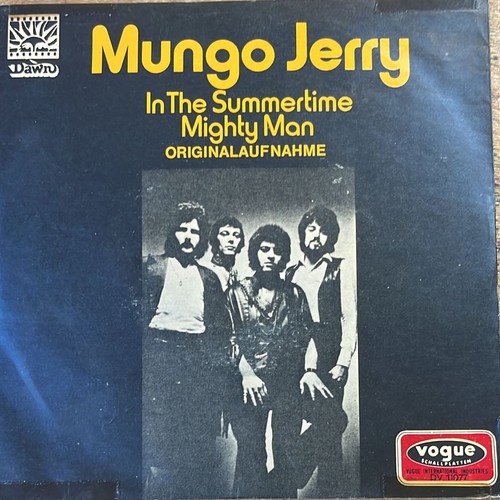 Mungo Jerry: In The Summertime, 7" Single vinyl von 1970