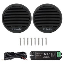 Herdio 3" inch Marine Bluetooth Speakers Boat Motorcycle Hot tub Stereo with ...