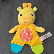 Bright Starts Snuggle Teethe Giraffe Plush Toy Yellow Unisex One Size Sensory