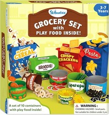 Grocery Set - 100 Pieces, Play Foods, Realistic Pretend Play Toys, Kids Kitchen