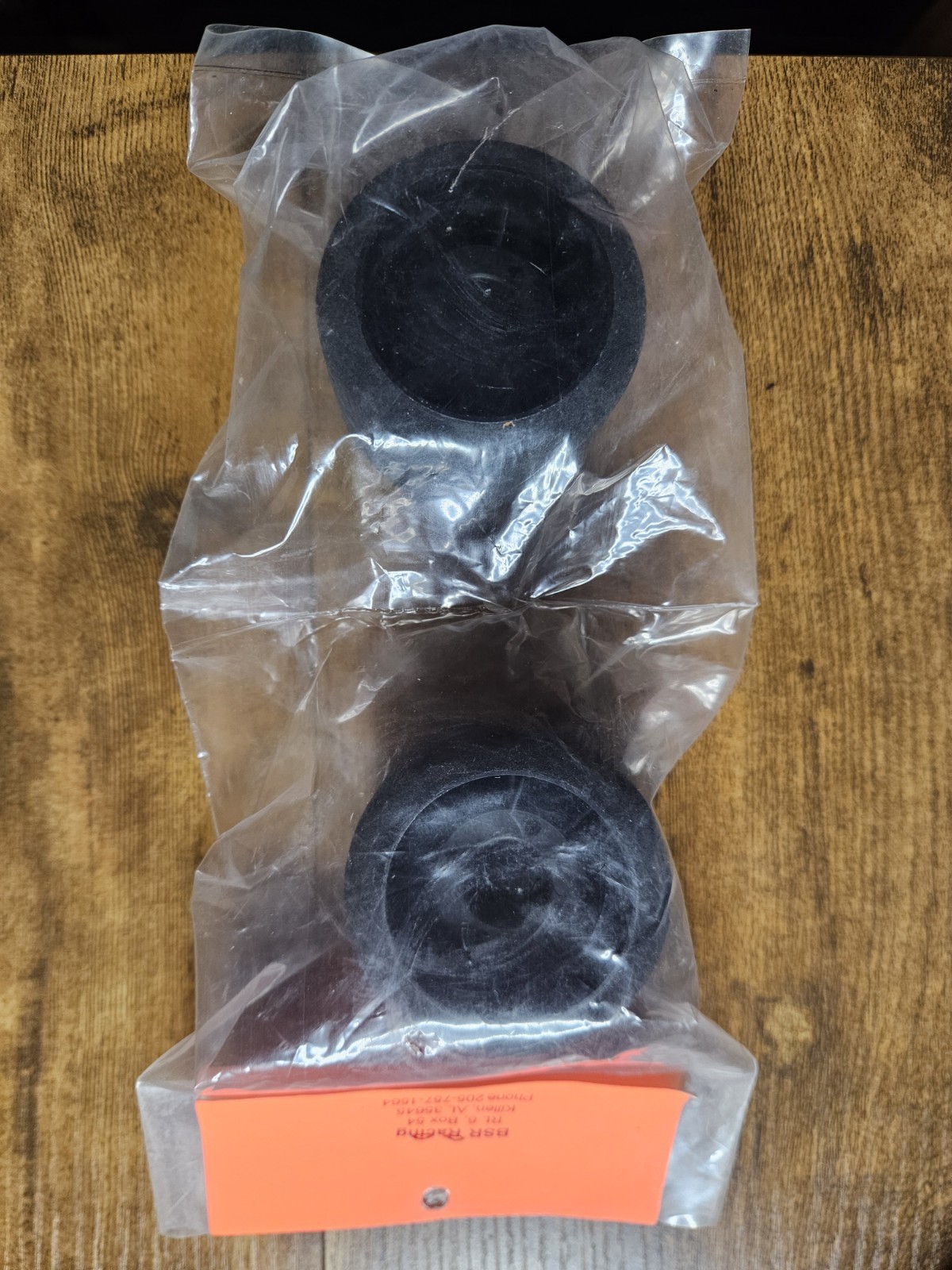 Two New BSR Gold Racing Tires 12mm 4 Hole Foam 45mm Wide 2 RC Tire