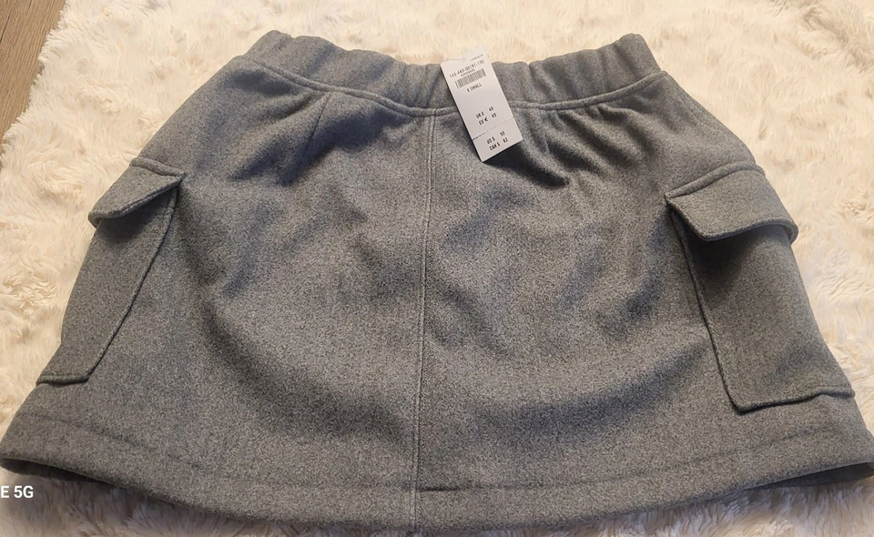 NWT Abercrombie & Fitch Fleece Mini Skort Grey  XS New Women’s A&F👈DP👈 - Image 3 of 4