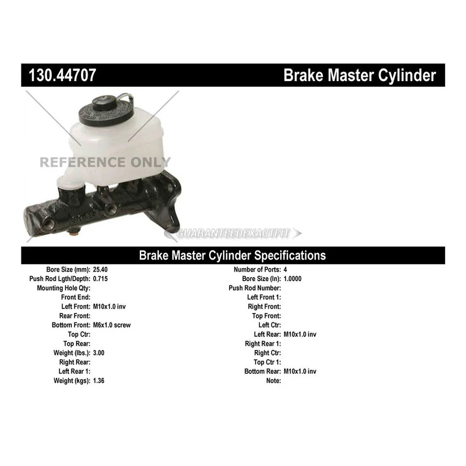 For Toyota 4Runner Pickup T100 Centric Brake Master Cylinder TCP Foto 3 de 3