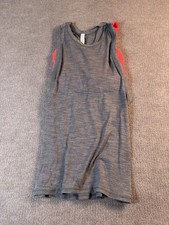 Lululemon Gray Built-In Bra Racerback Tank Top Size 6 1449