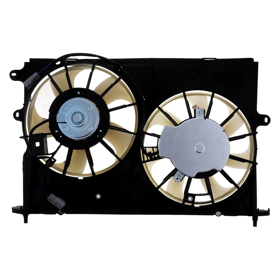 For Pontiac Vibe 2009-2010 VDO Dual Radiator & Condenser Fan Assembly - Изображение 2 из 4