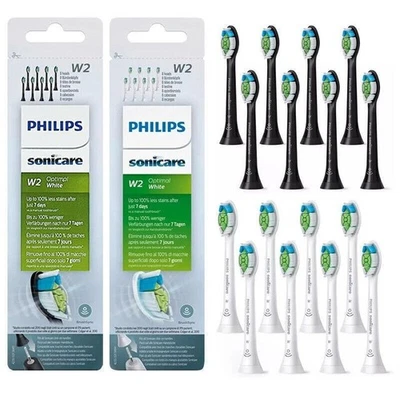 8 X Philips Sonicare W2 Optimal White Standard Schallzahnbürstenköpfe Neu 2025