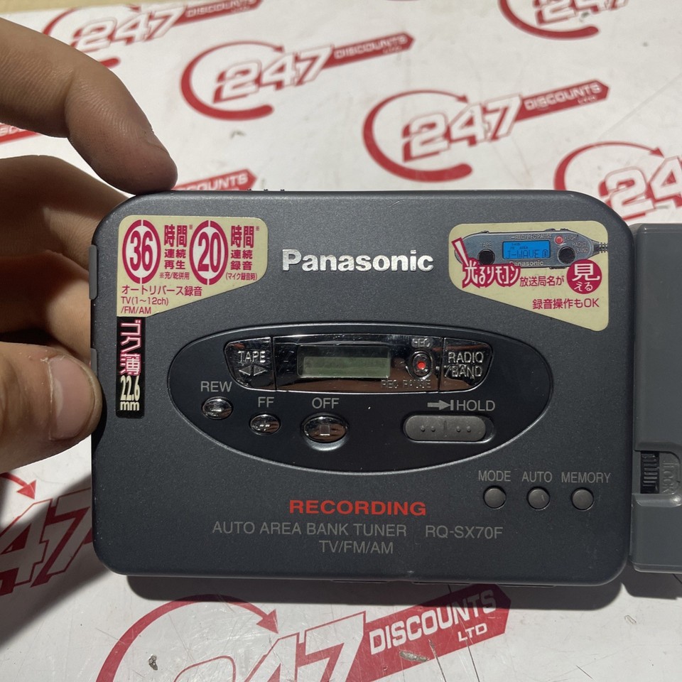 Rare Panasonic RQ-SX70F Walkman Radio Cassette Recorder Remote Control ...