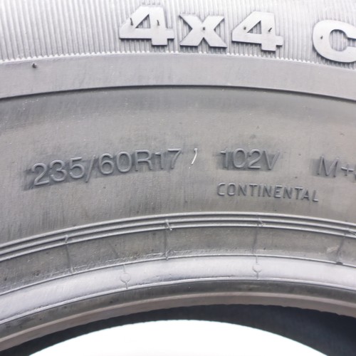 4x Continental 4x4 Contact 235/60 R17 102V M0 M+A Été 2022 Neuf - Photo 7/7