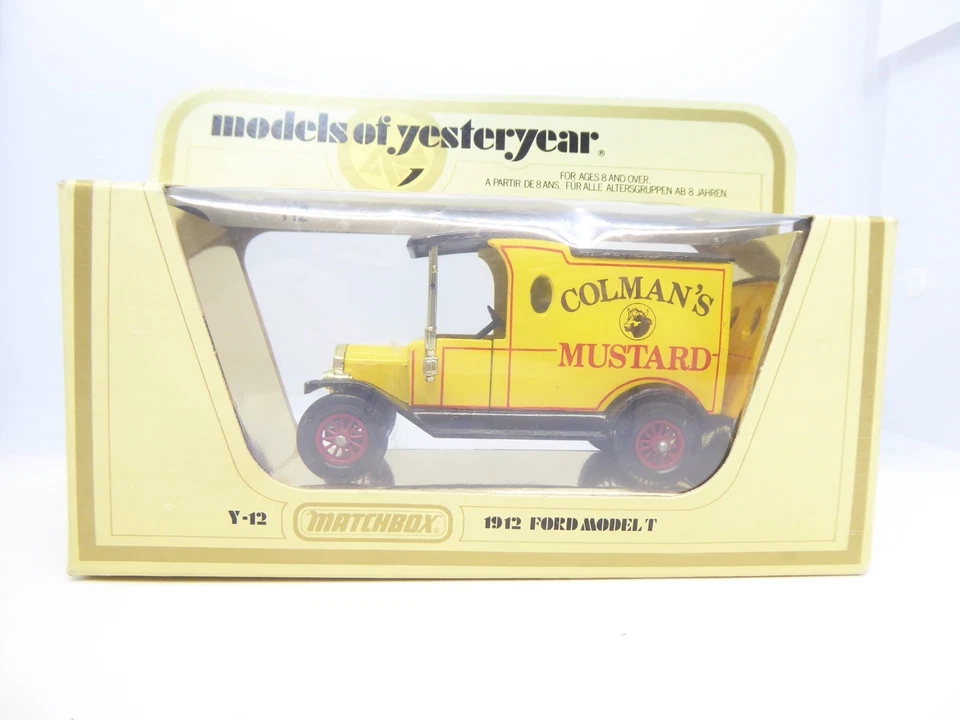 MATCHBOX - MODELS OF YESTERDAY - FORD MODEL T - 1912 - COLMAN'S MUSTARD - Y12 - Photo 1/4