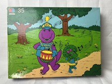 Vintage Barney Floor Puzzle 35 Piece 1993 Milton Bradley Company