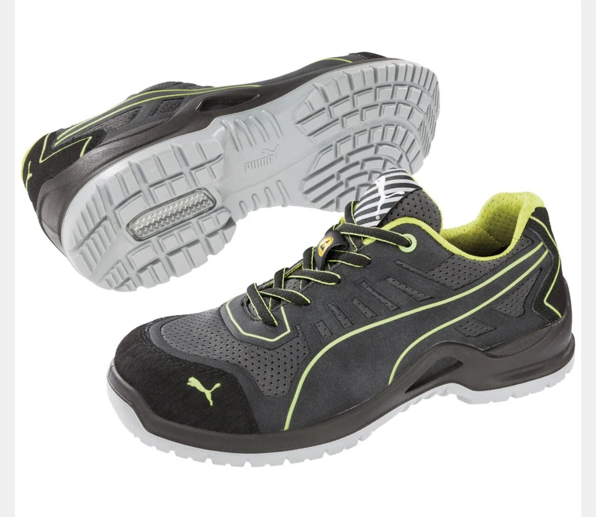 Puma Fuse TC Low S1P ESD SRC Work Safety Hard Shell Toe Protection Size 6