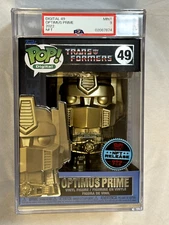 Funko Pop! Digital #49 Transformers Golden Optimus Prime Grail LE 999 **PSA 9***