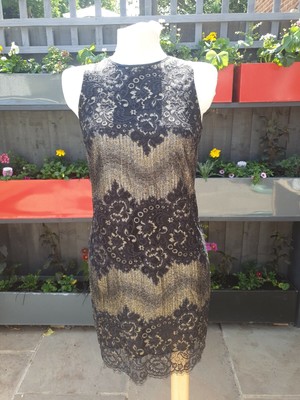 coast black and gold dress