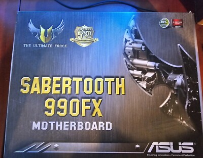 ASUS SABERTOOTH 990FX, Includes CPU and Ram, Latest BIOS