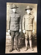 c 1930’s Soldier Military Uniform Photo Postcard Post Card